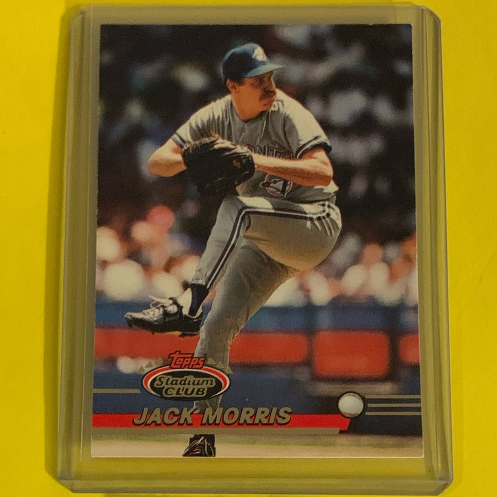 Jack Morris #356 1993 Topps Stadium Club Baseball Trading Card